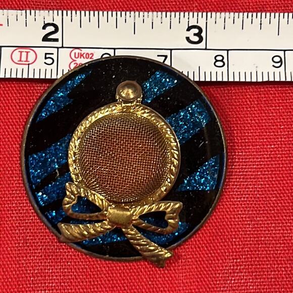 BROOCH ASSORTMENT Blue Hat Bows Mom pin - Picture 5 of 5